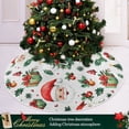 thumbnail image 3 of Ryvnso Christmas Tree Skirt Vintage Santa Claus Trees Xmas Tree Skirts Ornament Home Decorations 35.4", 3 of 6