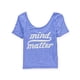 thumbnail image 2 of Aeropostale Mind Over Matter - Camiseta gráfica para mujer, color morado, extragrande Aeropostale Camiseta gráfica, 2 of 2