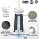 thumbnail image 4 of 40x Magnification Metal Folding Magnifying Glass with LED & UV Light Magnifying Glass, 4 of 5