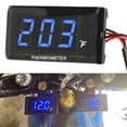 thumbnail image 1 of Motorcycle Digital Water Temperature Gauge Ultra Thin LCD 12V With 18mm Sensor Adapter for Most Motorbikes, 1 of 7
