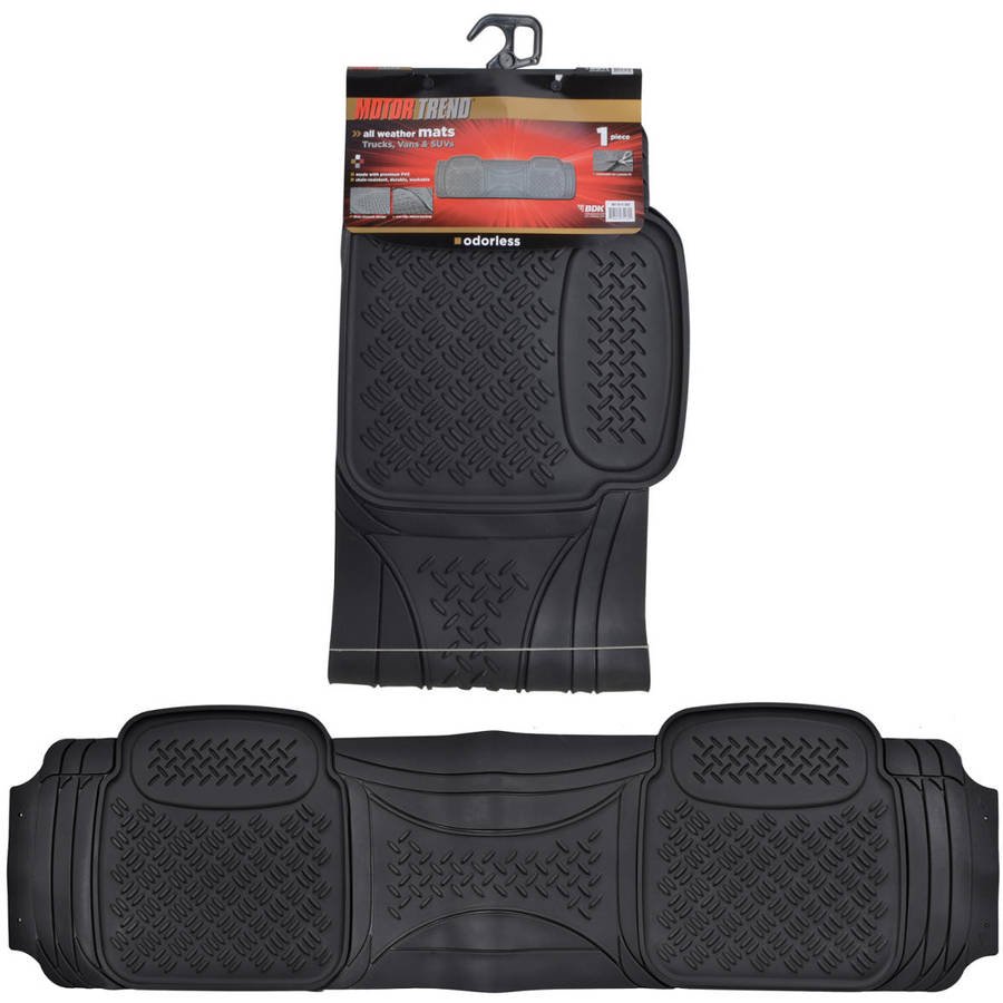 Motor Trend Odorless 1 Piece Floor Mat Liner, HeavyDuty, Trimmable