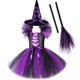 thumbnail image 1 of Vestido de tutú de bruja para niñas, Disfraces de Halloween de carnaval, traje de Cosplay para niños, vestidos de fantasía para niñas, conjunto de ropa para niños Fivean unisex, 1 of 2