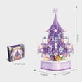 thumbnail image 2 of SHAR purple crystal Christmas tree music box toy, 2 of 6
