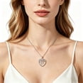 thumbnail image 5 of Heshpaws Heart Tree of Life Necklace Custom Initial Letter Pendant Jewelry for Women, Gift for Mom Daughter Wife, 5 of 6