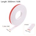 thumbnail image 2 of Uxcell 14mm x 3000mm Flexible TPE Self Adhesive U-Shape Veneer Edging Edge Banding White, 2 of 6