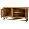 thumbnail image 2 of bali & pari Sibu Bohemian Natural Rattan and Reclaimed Wood Cabinet, 2 of 6