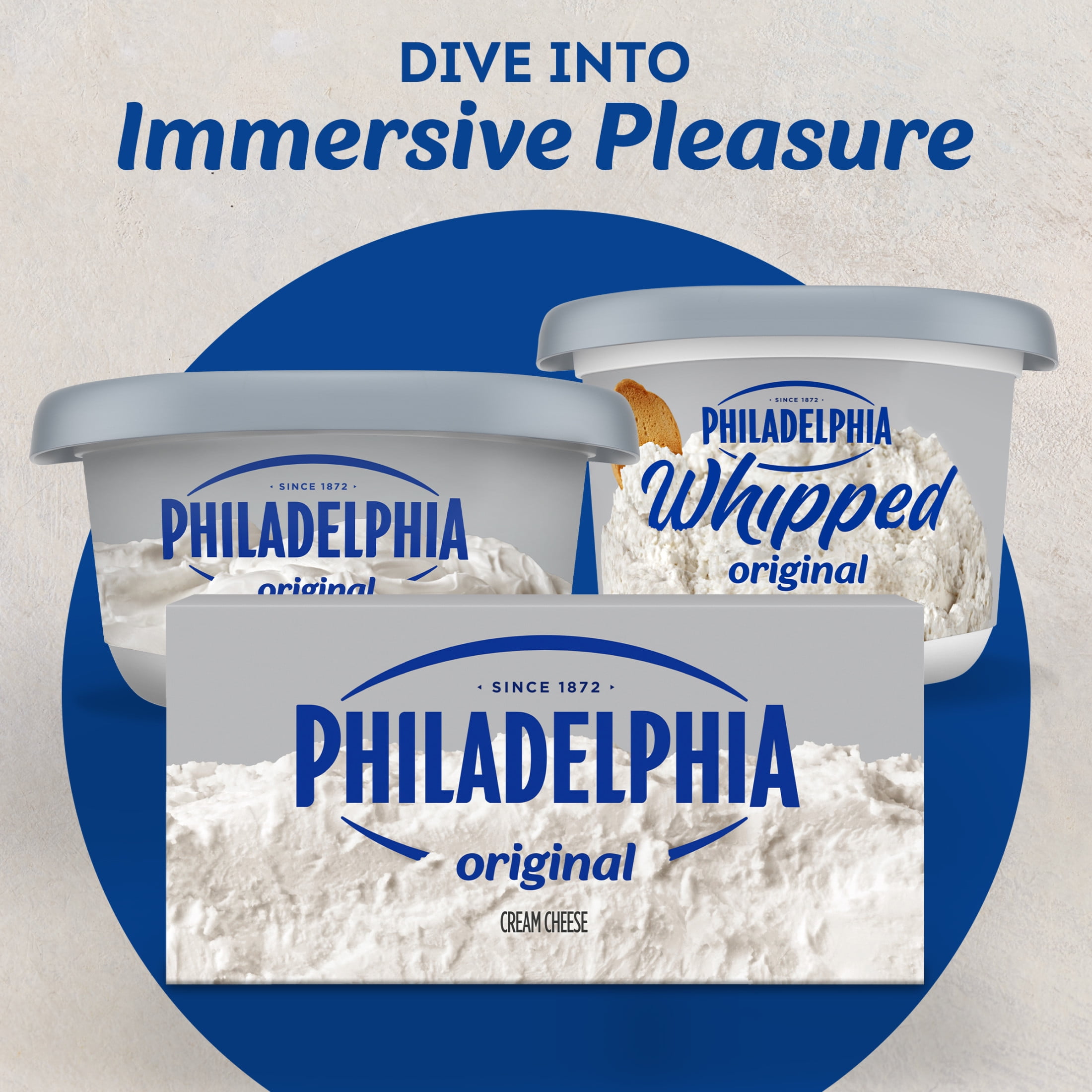 Philadelphia Cream Cheese, 1 Block, for Recipes and Baking, Original Style, No Artificial Preservatives, Flavors or Dye, 8 oz