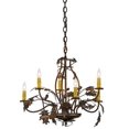 thumbnail image 3 of Meyda Tiffany 158572 Oak Leaf & Acorn 6 Light 28" Wide Taper Candle Style Chandelier -, 3 of 5