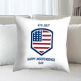 thumbnail image 3 of Utoimkio 4th of July Decorations Pillow Covers 18x18 Inch Independence Day American Flag Patriotic Throw Pillow Covers USA Freedom Pillows Cases for Sofa Home Indoor, 3 of 6