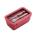 thumbnail image 2 of Advancent Fiambrera Estuche para estudiantes Horno Resistente al calor Cajas de mantenimiento fresco con cuchara Palillos Sellado 3 Rejilla Cocina y Comedor Rojo, 2 of 6