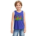thumbnail image 6 of BLTIBY 2025 Girls Boys Tank Top Summer Sleeveless Funny T Shirt for Teen Infant Toddler Printed Round Neck Casual Fashion Tee Blouse Blue 4-5 Years, 6 of 6