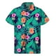 thumbnail image 2 of Camisa con botones estilo hawaiano con plantas tropicales para hombre, impresión 3D, para vacaciones en la playa, informal, holgada, minimalista, de talla grande, 2 of 5