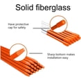 thumbnail image 4 of OYYQ 48 Inch 5/16 Inch Diameter Orange Driveway Markers, Fiberglass Snow Stakes with Reflective Tape (20), 4 of 6