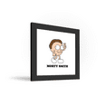 thumbnail image 3 of Gallery Pops Cartoon Network Rick and Morty - Morty Smith Big Head Wall Art, Black Framed Version, 12" x 12", 3 of 5
