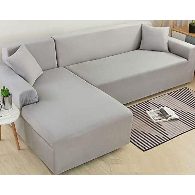 LAICAIW Super Stretch Sectional Couch Covers, L-Shaped Sofa Covers Softness Furniture Slipcovers Non Slip Pets Dogs Furniture Protector (Color : J, Size : 1 Seater(35in-55in))