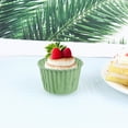 thumbnail image 2 of 100 pcs  Oil-proof Muffin Paper Cup Small Cake Holder Party Favors Baking Cups Accessory for Home Dessert Shop (Dark Green), 2 of 6