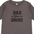 thumbnail image 4 of Inktastic Hold Your Horses Boys or Girls Long Sleeve Toddler T-Shirt, 4 of 5