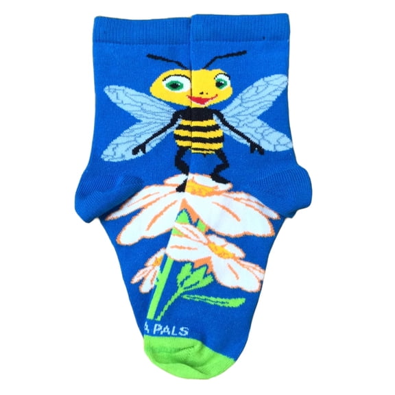 Bees Loving Flower Socks (Ages 3-7) Size: Medium (Age 5-7)