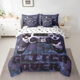 thumbnail image 2 of Castle Fairy Game Controller Twin Bedding Sets 7-Piece for Teens Female Men,Video Game Gamepads Bedding Comforter Set Microfiber,Abstract Camouflage Camo Breathable Sheet Sets,Lightweight Room Decor, 2 of 8