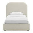 thumbnail image 3 of Modway Keynote Upholstered Fabric Curved Twin Platform Bed, 3 of 9