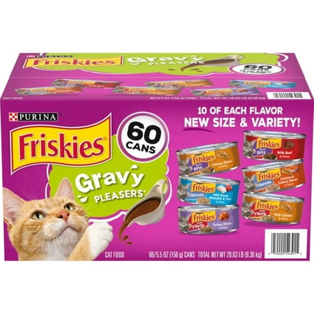 UPC: 0050000543915 | Purina Friskies Gravy Wet Cat Food  Variety Pack  5.5 Ounce (60 Count)