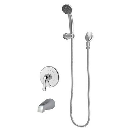 Classic Single Handle Diverter - Unity Single Handle Tub and Hand Shower Faucet with Integral Diverter and Stops