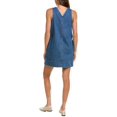 thumbnail image 2 of Madewell womens  V-Neck Mini Dress, l, Blue, 2 of 3