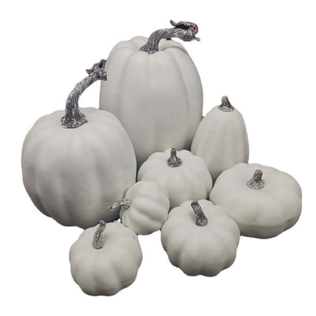 Fwttom Simulation Model Halloween Ornaments Decorative Props Vegetable Cabinet Display Photography Early Education Props 8Pcs
