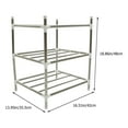 thumbnail image 2 of ifundom Stainless Steel Kitchen Pot Organizer Rack for Cabinet Storage, Space-Saving and Home Kitchen Storage Solution, 2 of 6