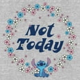 thumbnail image 2 of Women's Lilo & Stitch Not Today Floral Circle Graphic Tee Athletic Heather X Large, 2 of 4