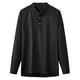 thumbnail image 2 of pstuiky manga larga para hombre, Blusas de cuello redondo, sueltas, informales, cómodas, lisas, de manga larga, para hombre Tops casuales para hombres l, 2 of 3