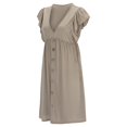 thumbnail image 5 of Ketyyh-chn99 Robe Maxi Grande Taille Robe Mini Robe de Fête Manche à Volants à Étages Robe Mini Évasée Kaki,m, 5 of 5