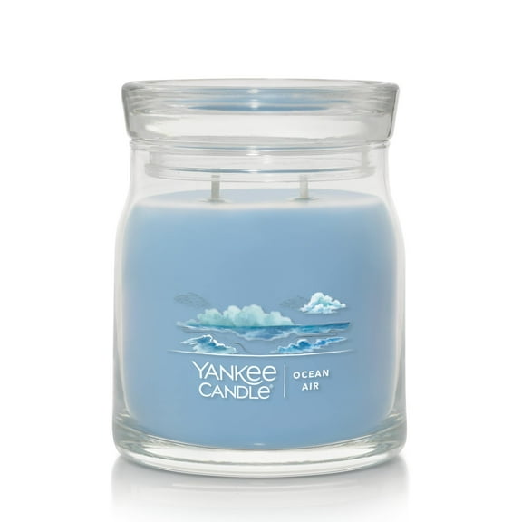 Yankee Candle Signature Medium 2-Wick Candle, Ocean Air, 13 oz