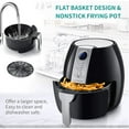thumbnail image 5 of Ultrean Air Fryer 4.2 Quart Air Fryer, Black - LCD Display, Nonstick Cooking Pot, 1500W, 5 of 7