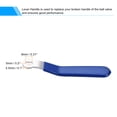 thumbnail image 3 of Uxcell Iron Chrome Plated Replacement Lever Handle for DN20 Ball Valve, 3 of 5