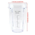 thumbnail image 2 of 2 Pack 18 oz Cup Replacement Part 427KKU450 Compatible with Nutri Ninja Auto-iQ BL480 BL640 CT680 Blenders, 2 of 5