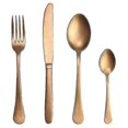 thumbnail image 1 of Classic Elegant Resin Rivets Handle Style Stainless Steel Western Cutlery 4 In 1 Set Delicate Utensils Dinnerware For Home, 1 of 5