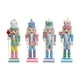 thumbnail image 2 of Juego de 4 piezas de cascanueces, figuras de adornos colgantes de cascanueces, adornos coloridos de cascanueces, cascanueces de madera navideña, 2 of 9
