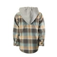 thumbnail image 2 of Gioberti Kids and Boys 100% Cotton Removable Hoodie Plaid Checkered Flannel Shirt, 2 of 5