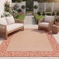 thumbnail image 3 of Safavieh Courtyard Regent Oriental Indoor/Outdoor Area Rug, Natural/Terracotta, 8' x 11', 3 of 14