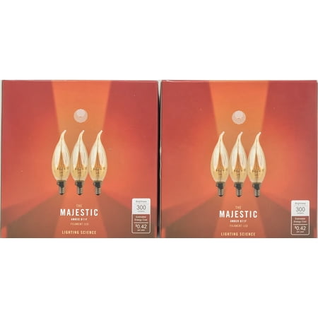 40w Candelabra - 6 PACK Candelabra LED Filament Bulbs 40W E12 B11 Led Light Bulb Amber Edison Dim