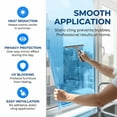 thumbnail image 3 of REGALWOVEN One Way Privacy Window Film for Home and Office - Heat Control and Static Cling Blue 39.4 x 23.6 Inch, 3 of 7