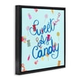 thumbnail image 3 of Stupell Industries Sweet As Candy Black Framed Floater Canvas Wall Art design by Ashley Singleton, 18 x 18, 3 of 9