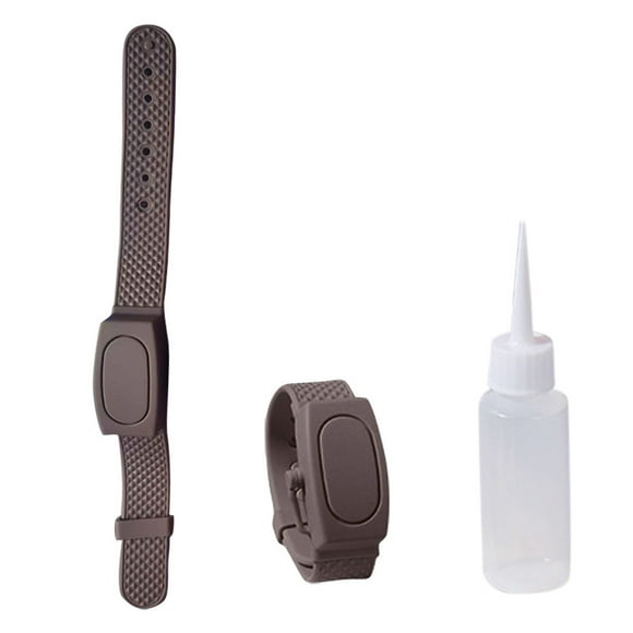 Xihbxyly Dispensador de Desinfectante de Manos Tipo Pulsera, Diseño Portátil y Flexible, Fácil de Rellenar, Práctico para Viajes, Unisex para Adultos, Incluye Botella con Pico de 30 Ml, Talla Única.