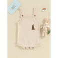 thumbnail image 2 of Bagilaanoe Newborn Baby Girl Boy Easter Rompers Print Sleeveless Bodysuits 3M 6M 9M 12M 18M Infant Spring One Piece Jumpsuit, 2 of 9