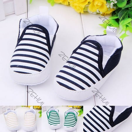 Crib Shoes Sneakers - Kacakid Toddler Baby Girl Boy Stripe Anti-Slip Shoes Sneakers Soft Sole Crib Shoes 0-18M