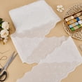 thumbnail image 5 of 7.5 Yards Cotton Embroidery Flower Lace Ribbons for Cloth DIY Making Decor White 6-1/4 inch(160mm), 5 of 6