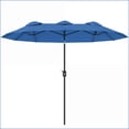 thumbnail image 2 of Patio Umbrella Double-sided for Patio Deck Pool, Push Button Tilt Crank | Polyester,Steel | Rectangle, 2 of 9