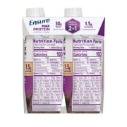 Ensure Max Protein Shake, 2-in-1 Muscle Support, 30g Protein, Milk Chocolate, 11 fl oz, 4 Pack