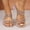 Gold, variant on PiGOGI Women's Rhinestone Slide Sandals Transparent Block Heel Non-Slip Comfortable Summer Party Silver 9.5